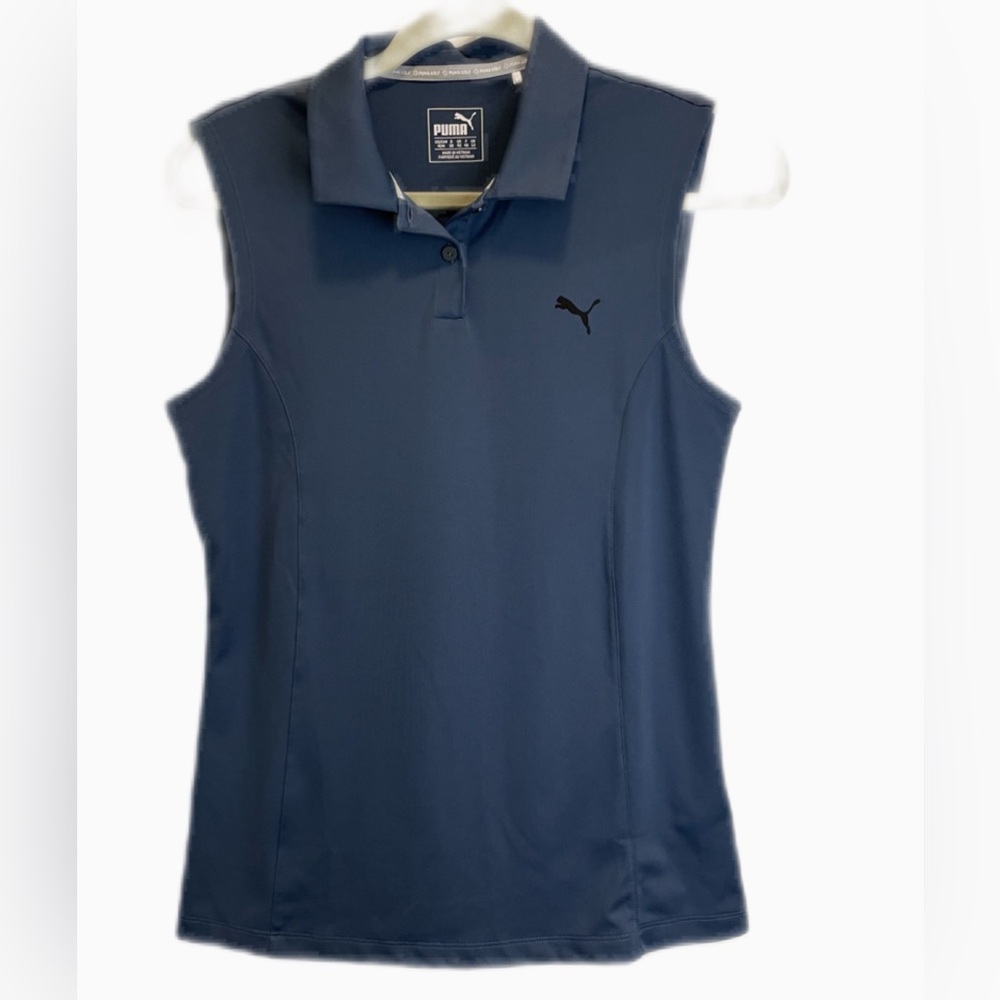 Women’s Puma sleeveless golf top.